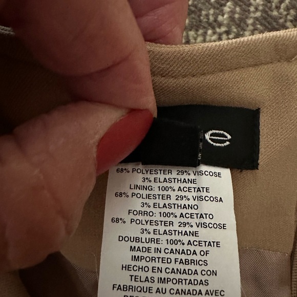 EUC 1990’s Vintage BeBe 2 piece Suit. Beautiful camel color.Size 6/8 - Picture 15 of 16